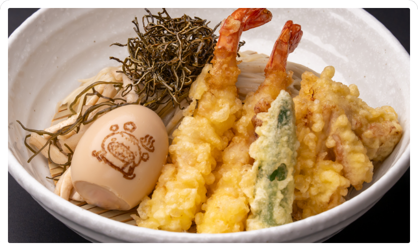 冷し天ざるラーメン